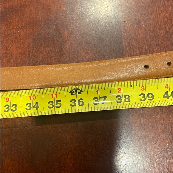 45008 VINTAGE-Coach Black Leather Belt - see pics for approximate measurements - Picture 8 of 9